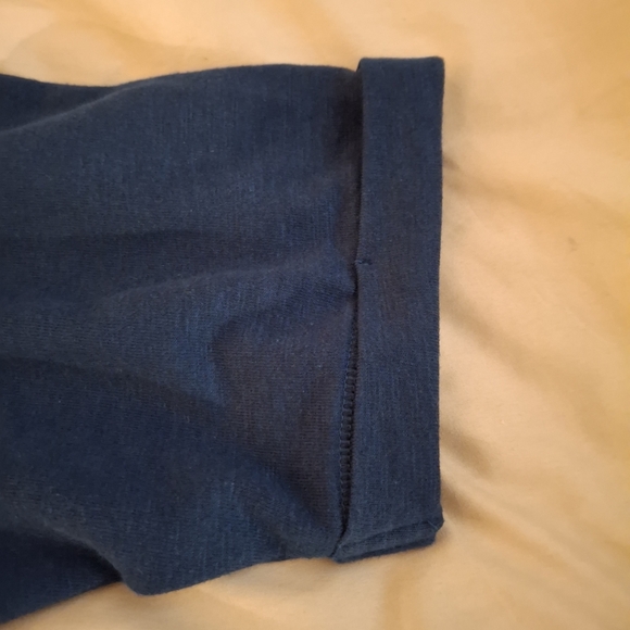 Natural Reflections Women's Royal Blue Short Sleeve Hoodie - Picture 4 of 7